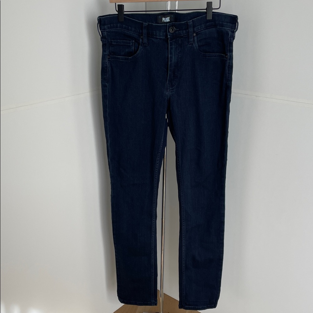 Men’s PAIGE Lennox Dark Blue Jeans. Size 33. Never Worn